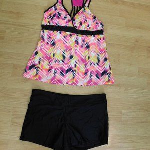 Two Piece Tankini - New - L (12-14) - XL (14-16)